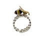Amber Honey Comb Rings