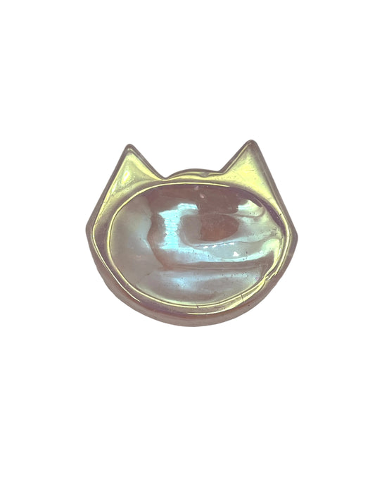 Aura Rose Quartz Cat Bowl
