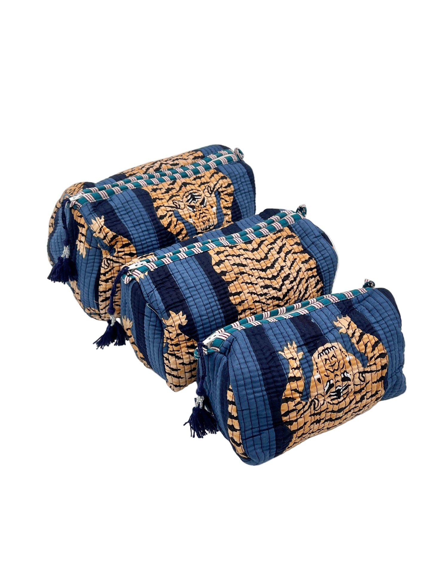 Tiger Print 3 Piece Bag Set