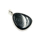 Psilomelane Teardrop Pendants