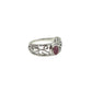 Pink Tourmaline Filigree Ring