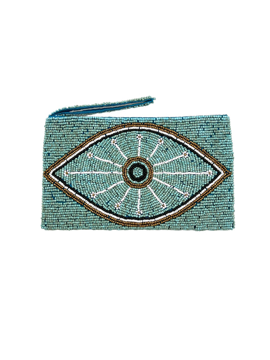 Beaded Evil Eye Purse