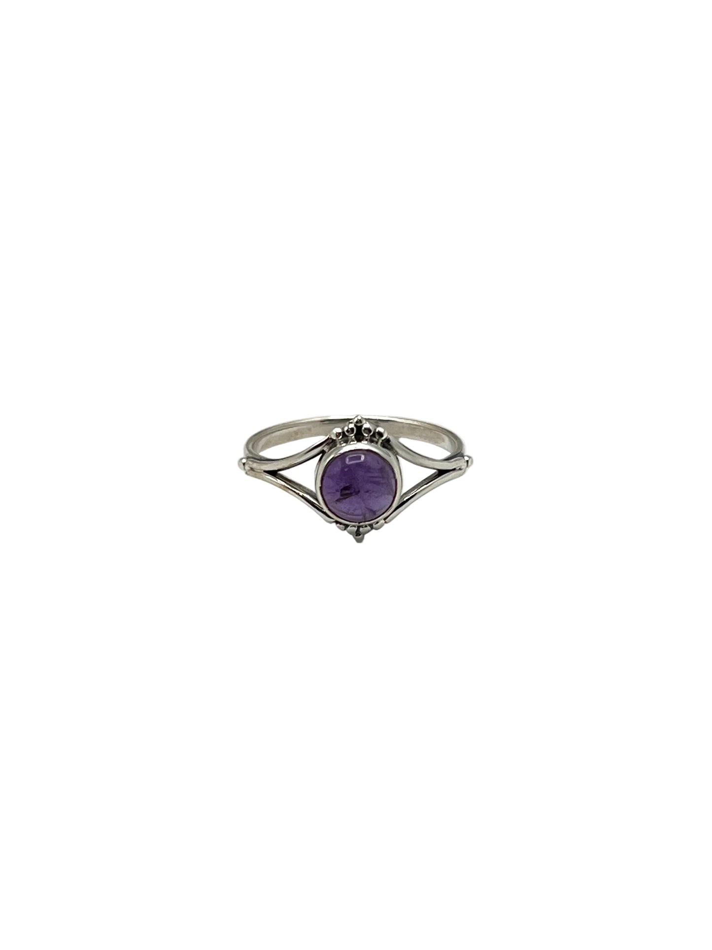 Round Gemstone Beaded Rings