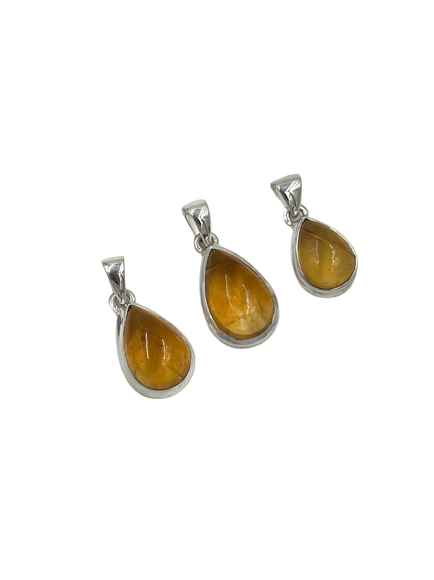 Silver Citrine Pendants