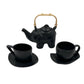 Black Elephant Ceramic Tea Pot Set