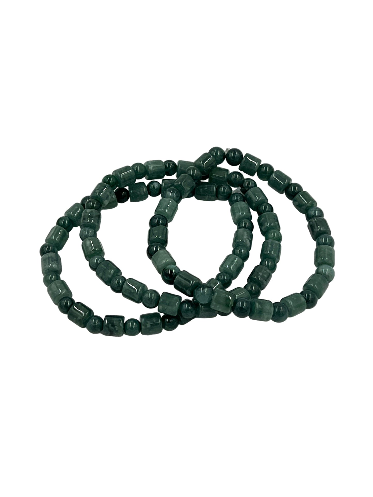 Jade Tube Beaded Bracelets