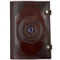 Camel Leather Gemstone Journal | Mandala | 10" x 7" x 1/2"