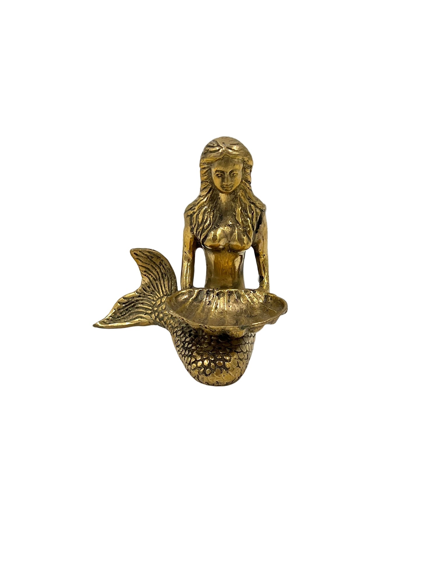 Bronze Mermaid Holding Shell
