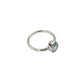Teardrop Blue Topaz Ring