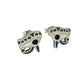 Silver Eye of Horus Studs