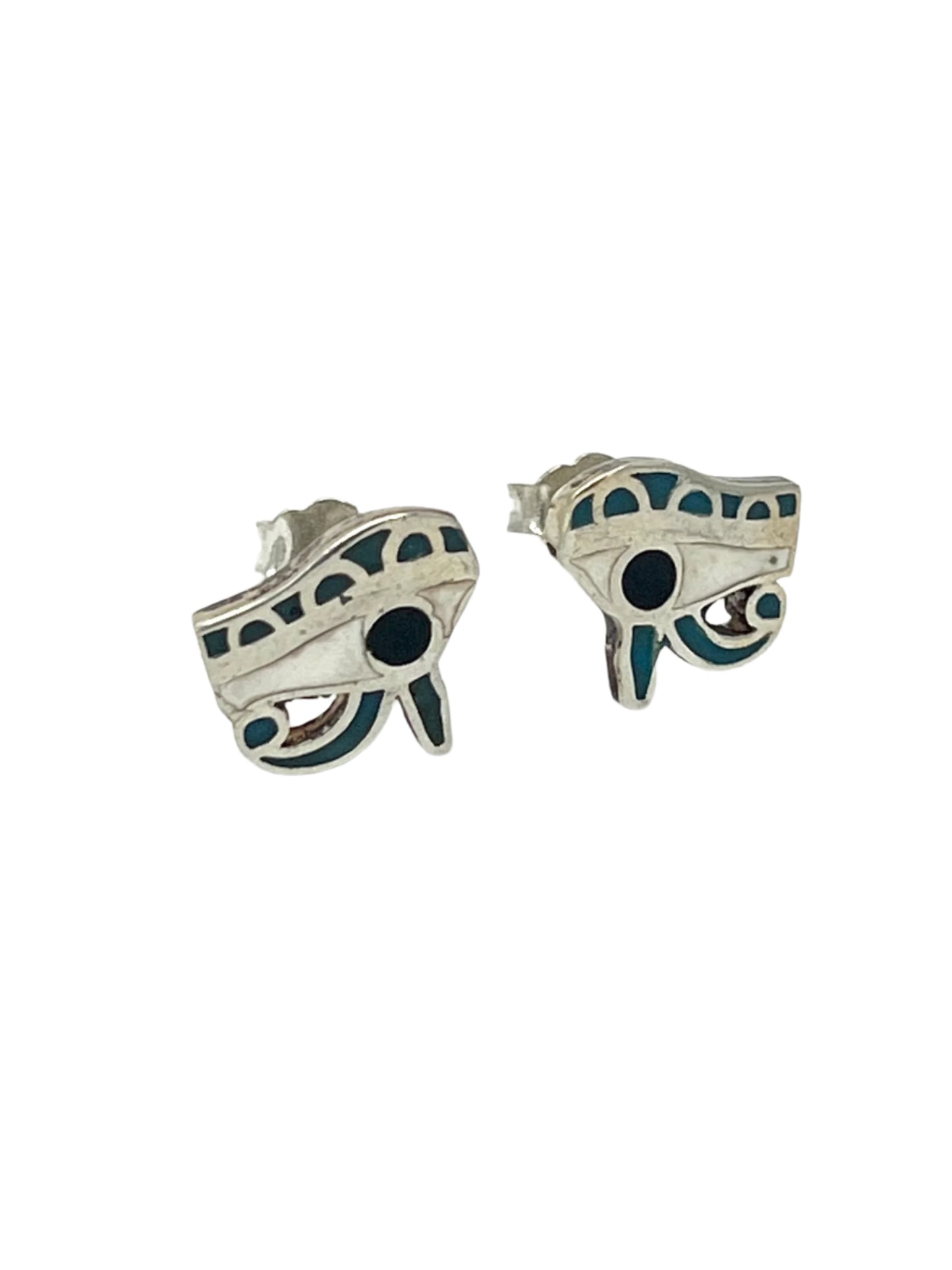 Silver Eye of Horus Studs