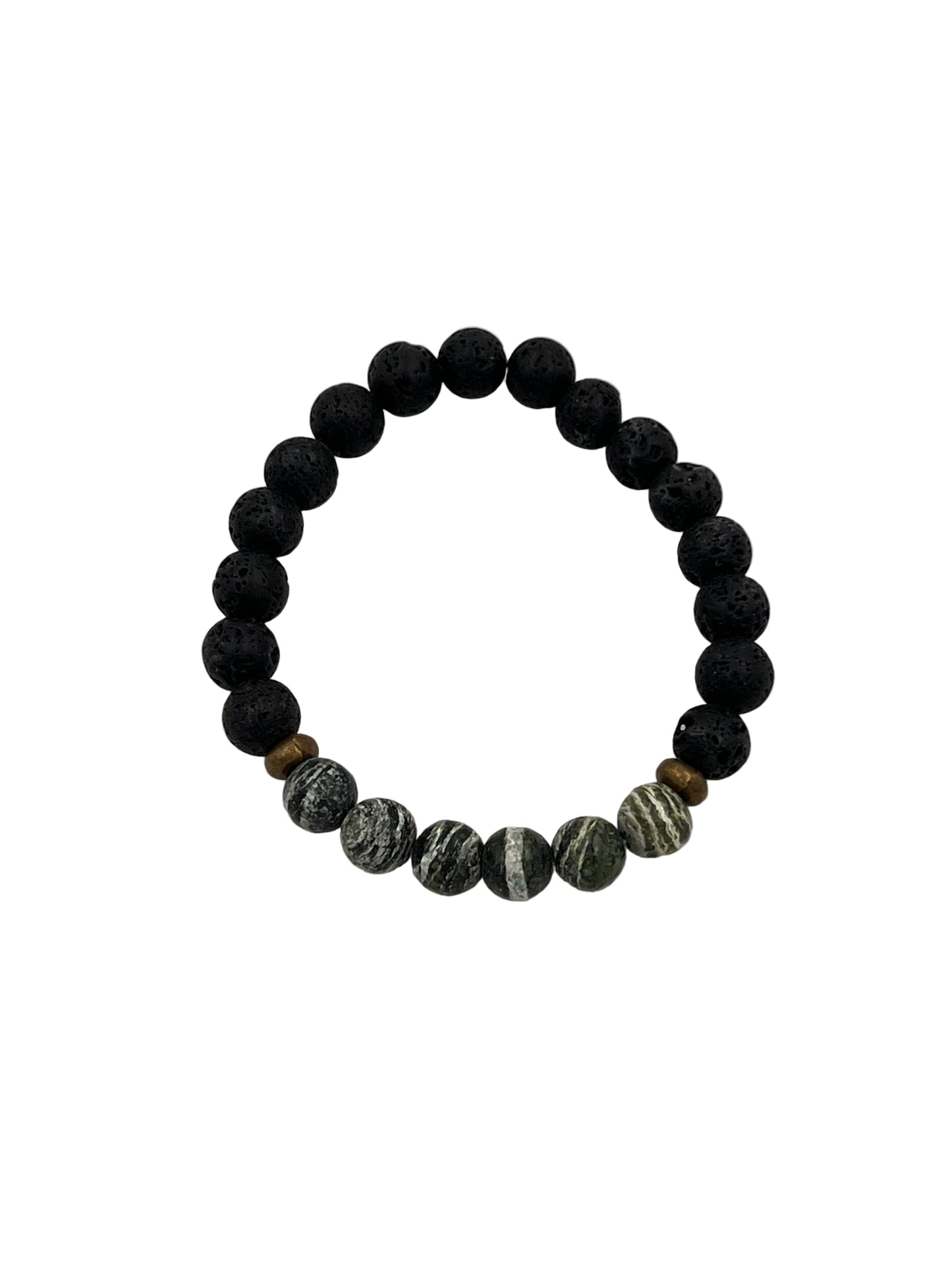 Green Zebra Jasper Stretchy Bracelets