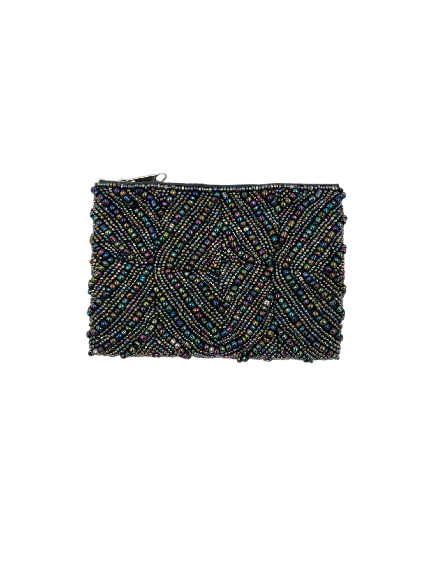 Beaded Dark Coin Purse