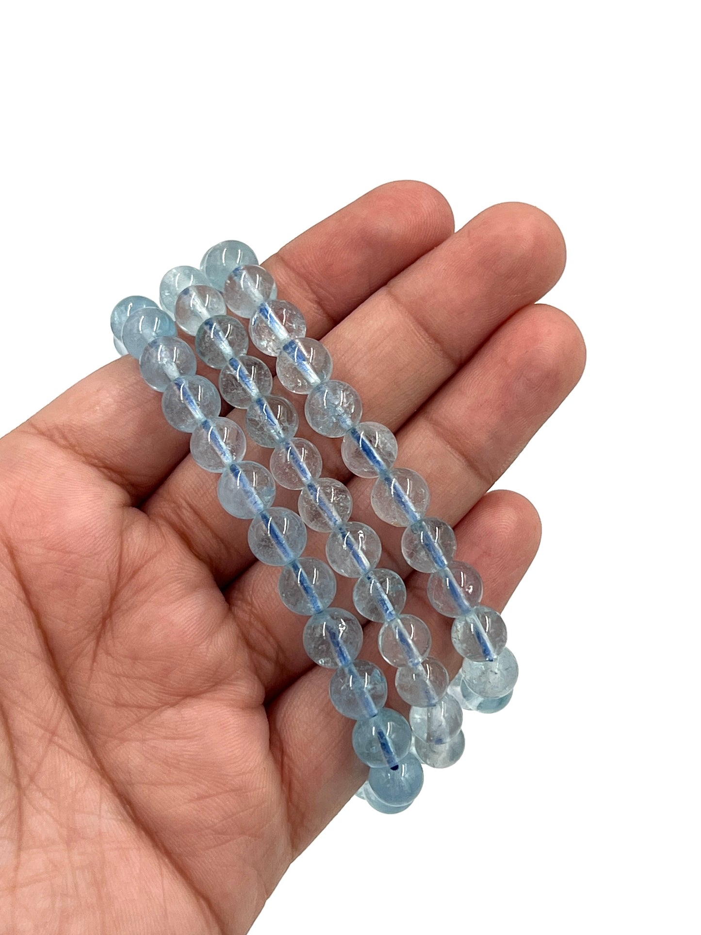Blue Topaz Beaded Bracelets