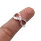 Sterling Silver Shell Infinity Rings
