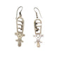 Silver Sistrum Goddess Earrings