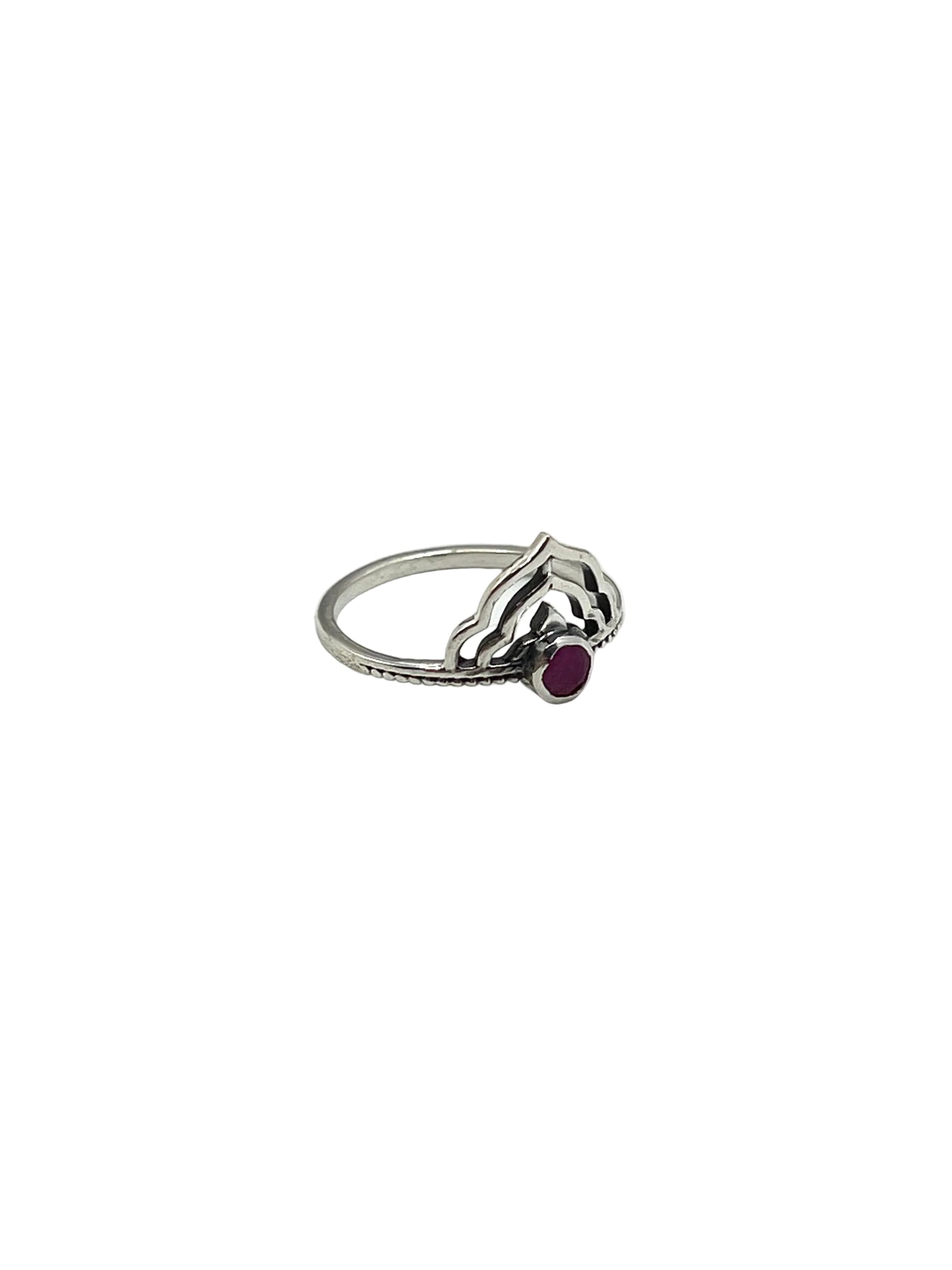 Lotus Crown Gemstone Rings
