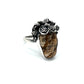 Bertha Skull Picture Jasper Ring