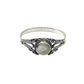 Sterling Silver Shell Round Ring