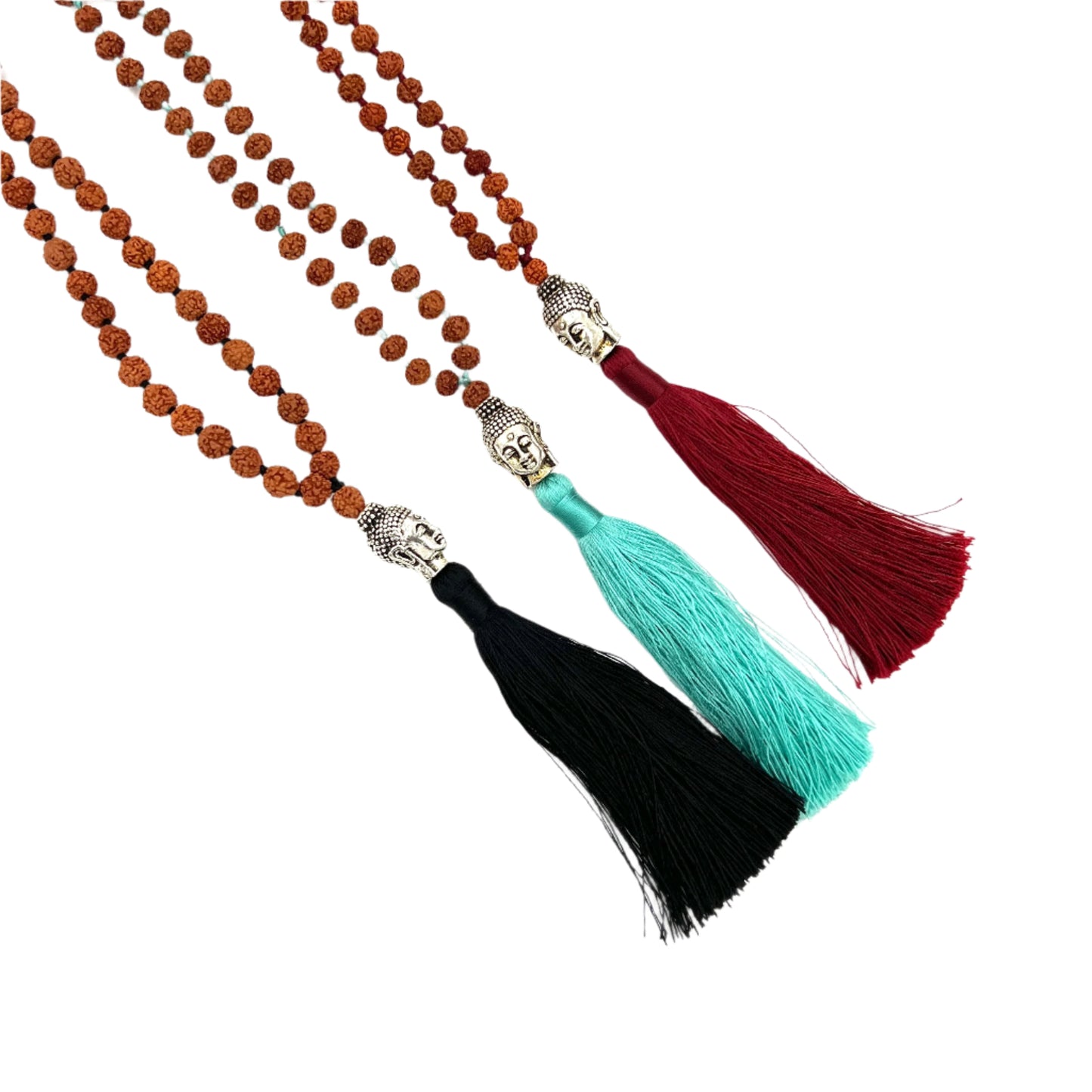 Rudraksha Buddha Head Tassel Malas