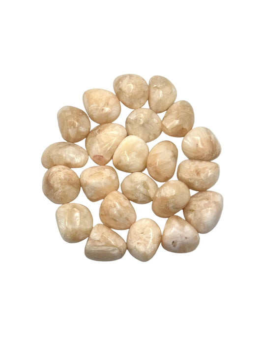 Peach Stilbite Tumbles
