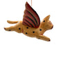 Mini Flying Kitty Spirit Chaser Tan & Black Polka Dot