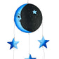 Blue Sun & Moon Painted Mobile