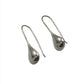 Sterling Silver Teardrop Hook Earrings