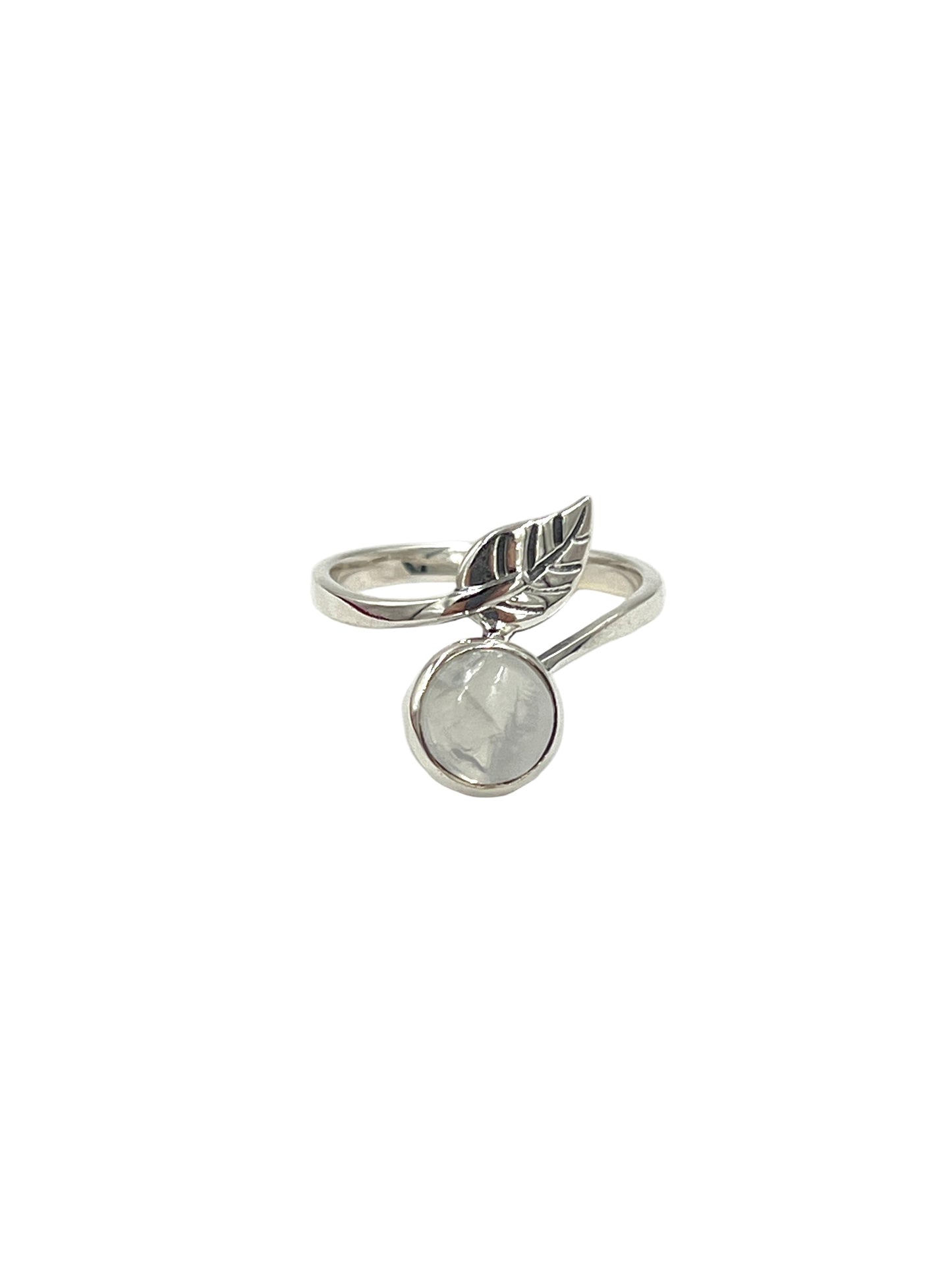 Leaf Moonstone Ring
