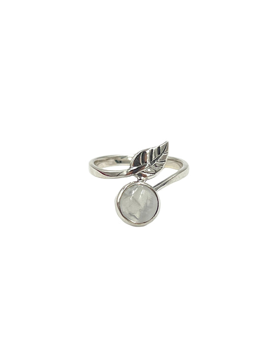 Leaf Moonstone Ring