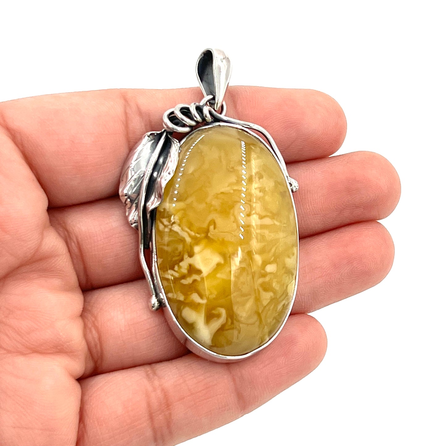 Sterling Silver Butterscotch Pendant