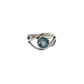 Wavy Blue Topaz Ring