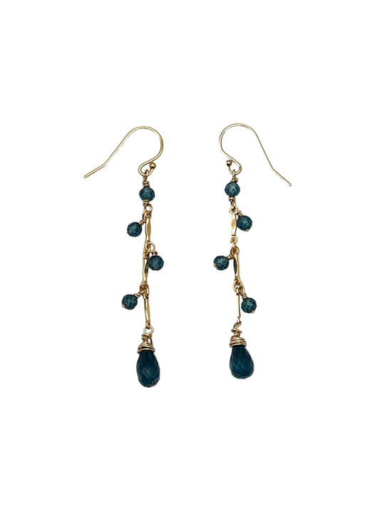 London Blue Topaz Gold Filled Earrings