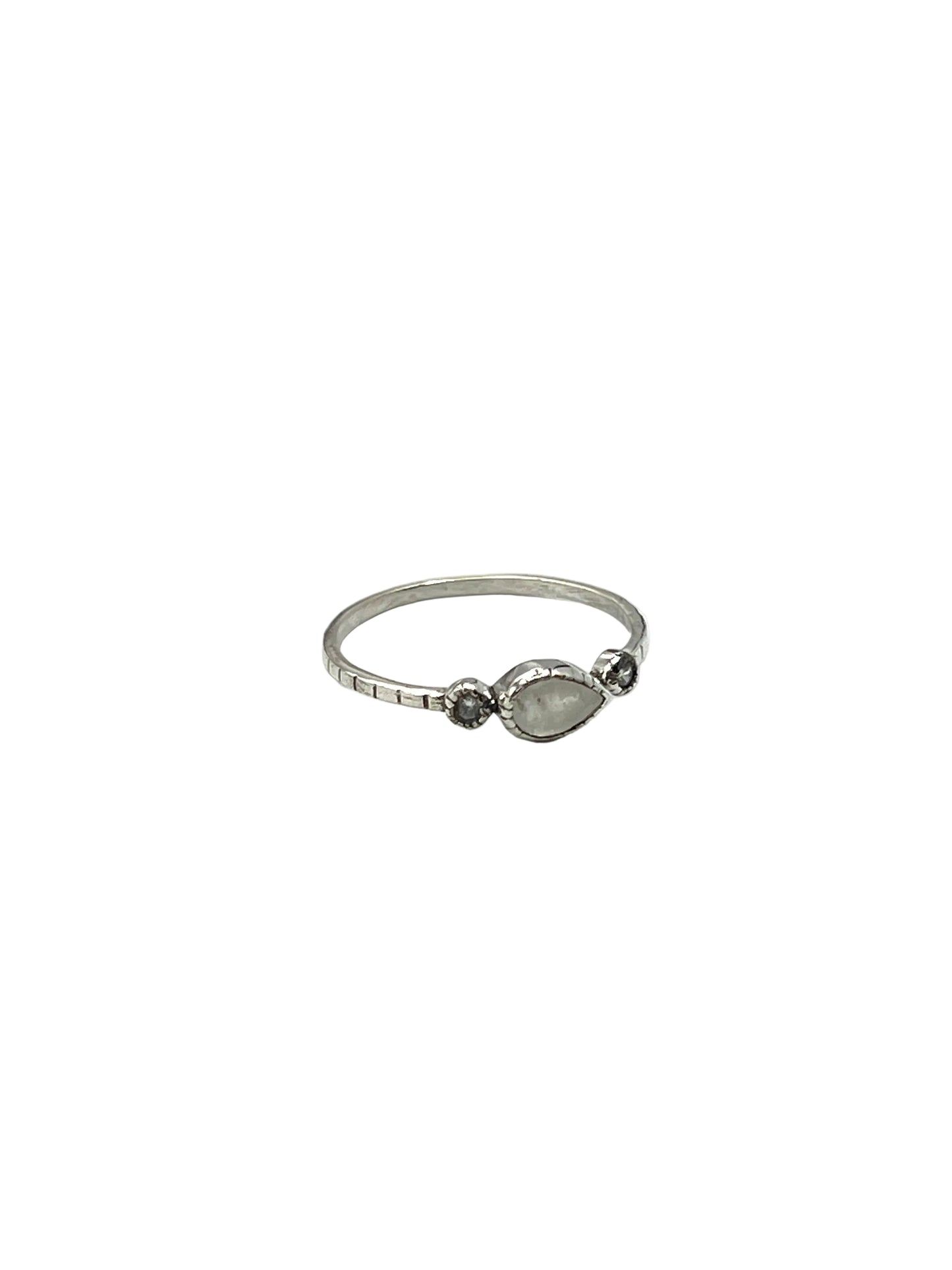 Teardrop Gemstone Rings