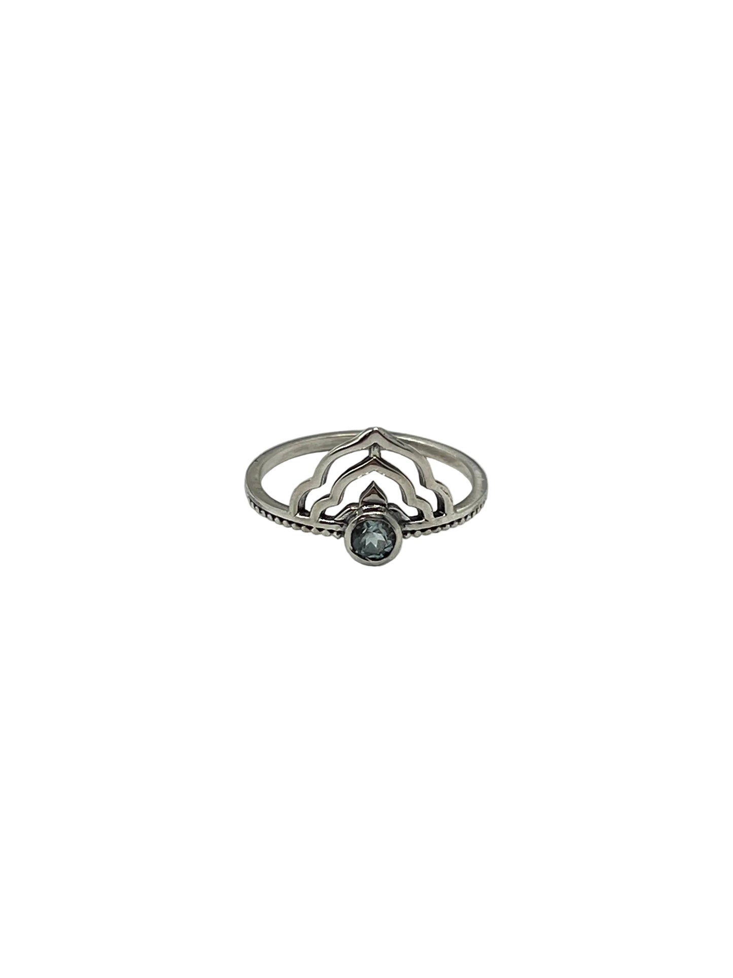 Lotus Crown Gemstone Rings