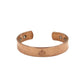 Om Flat Copper Bracelet