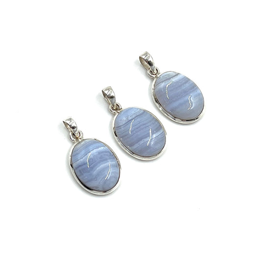 Blue Lace Agate Pendants