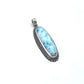 Sterling Silver Larimar Freeform Pendants