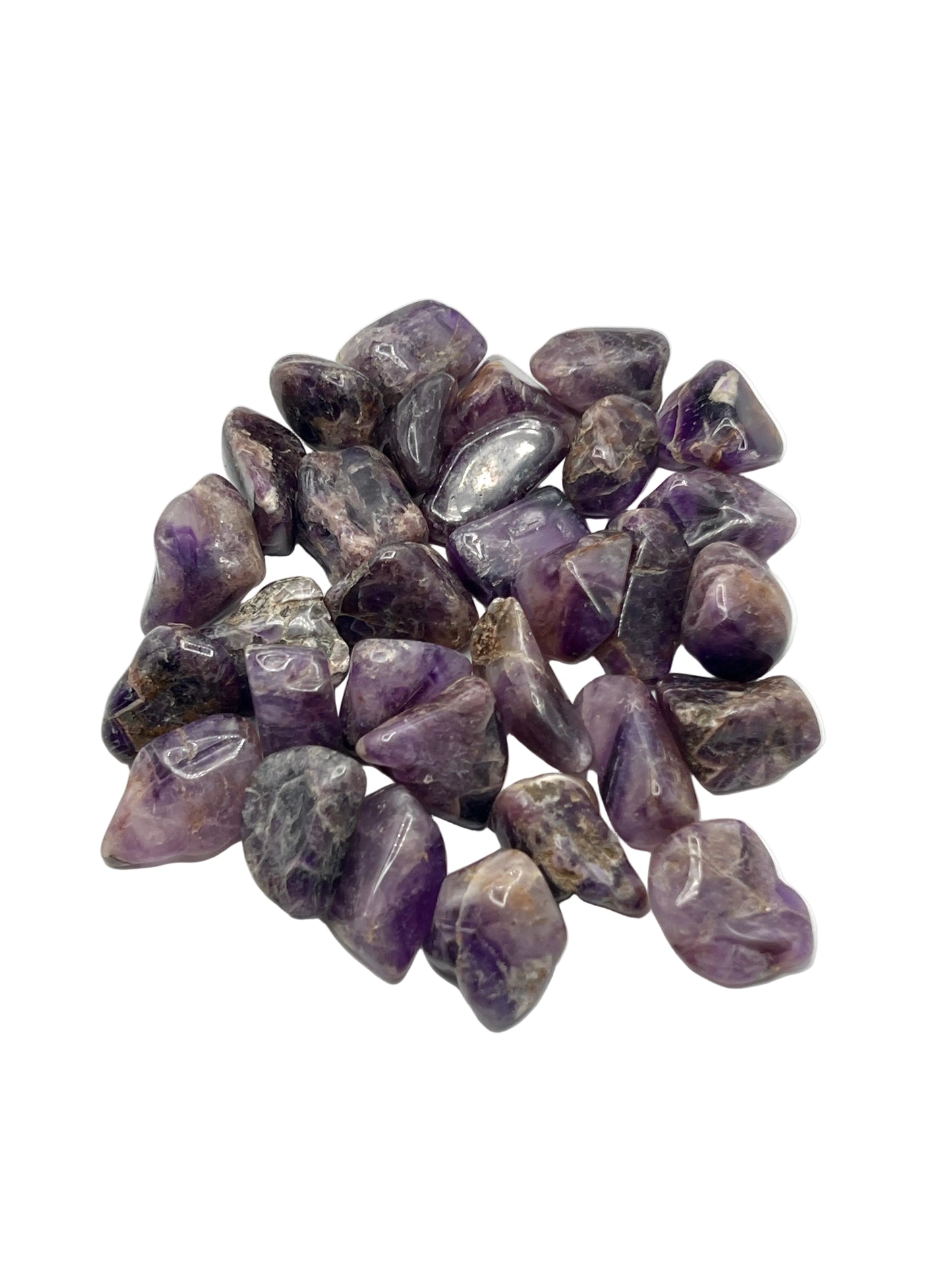 Chevron Amethyst Tumbles