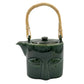Emerald Buddha Face Tea Pot Set