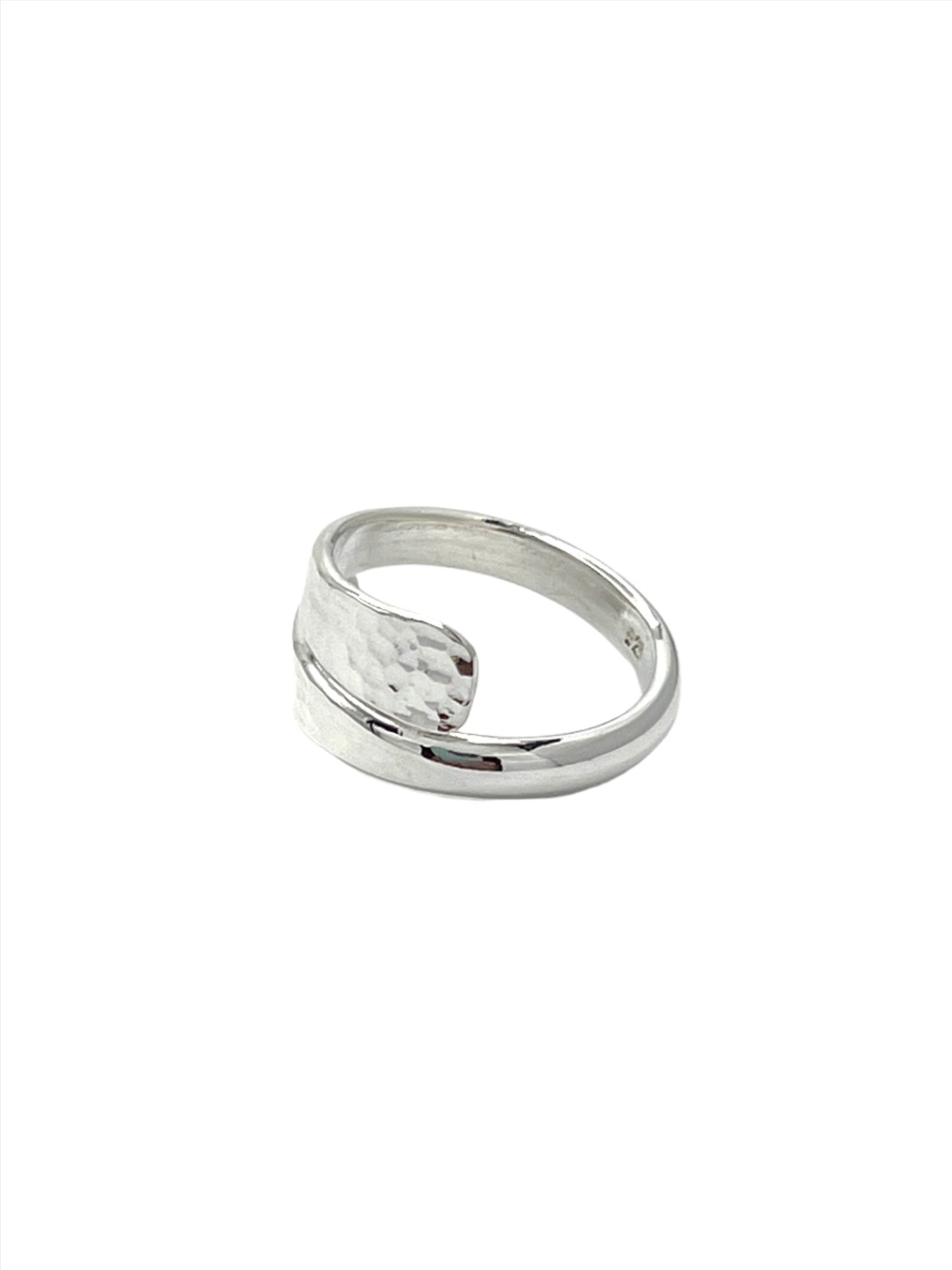 Sterling Silver Hammered Wrap Ring