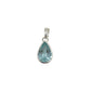 Teardrop Blue Topaz Pendants