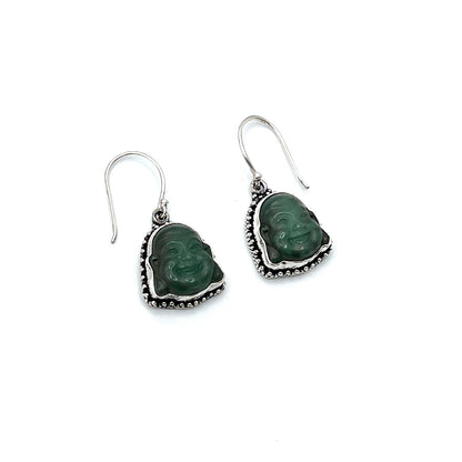 Small Happy Buddha Earrings
