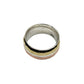 Oxidized Silver Multi Metal Spinner Ring