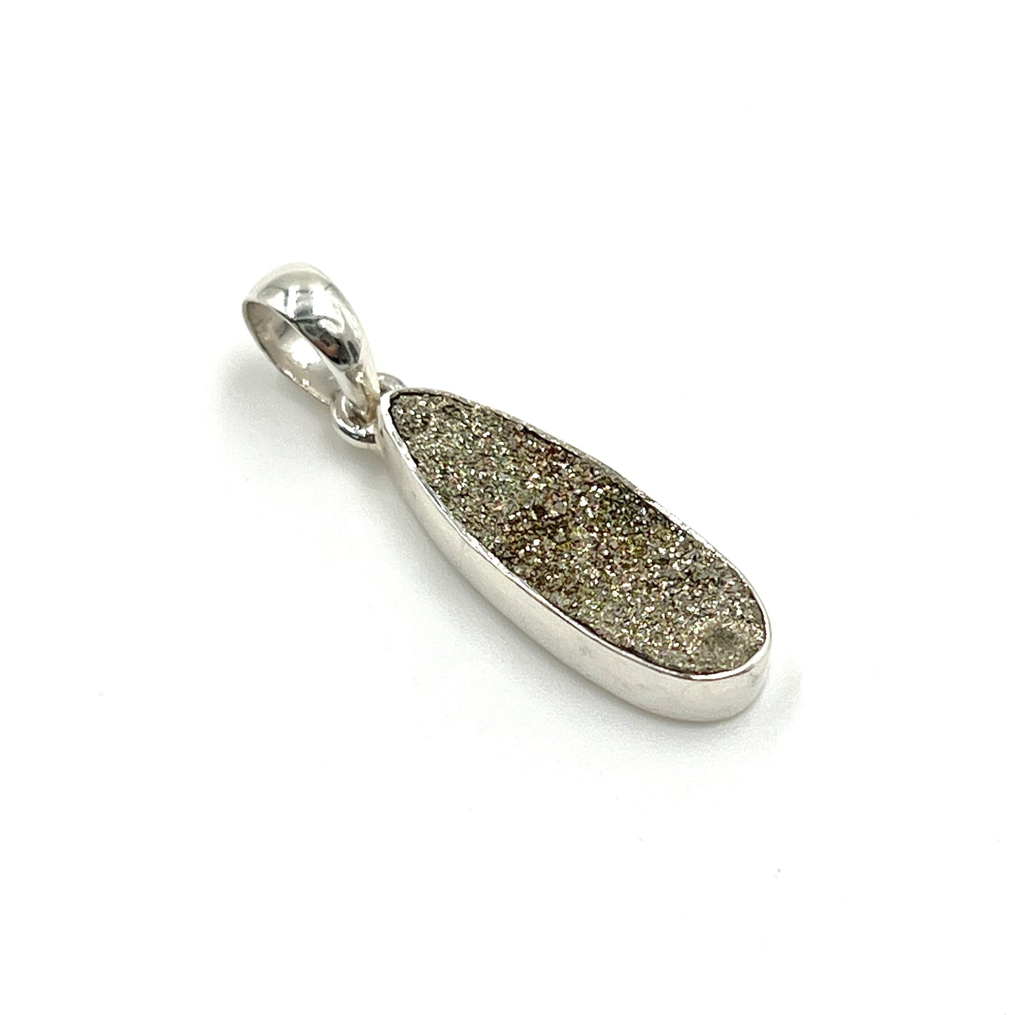 Spectro Pyrite Teardrop Pendants