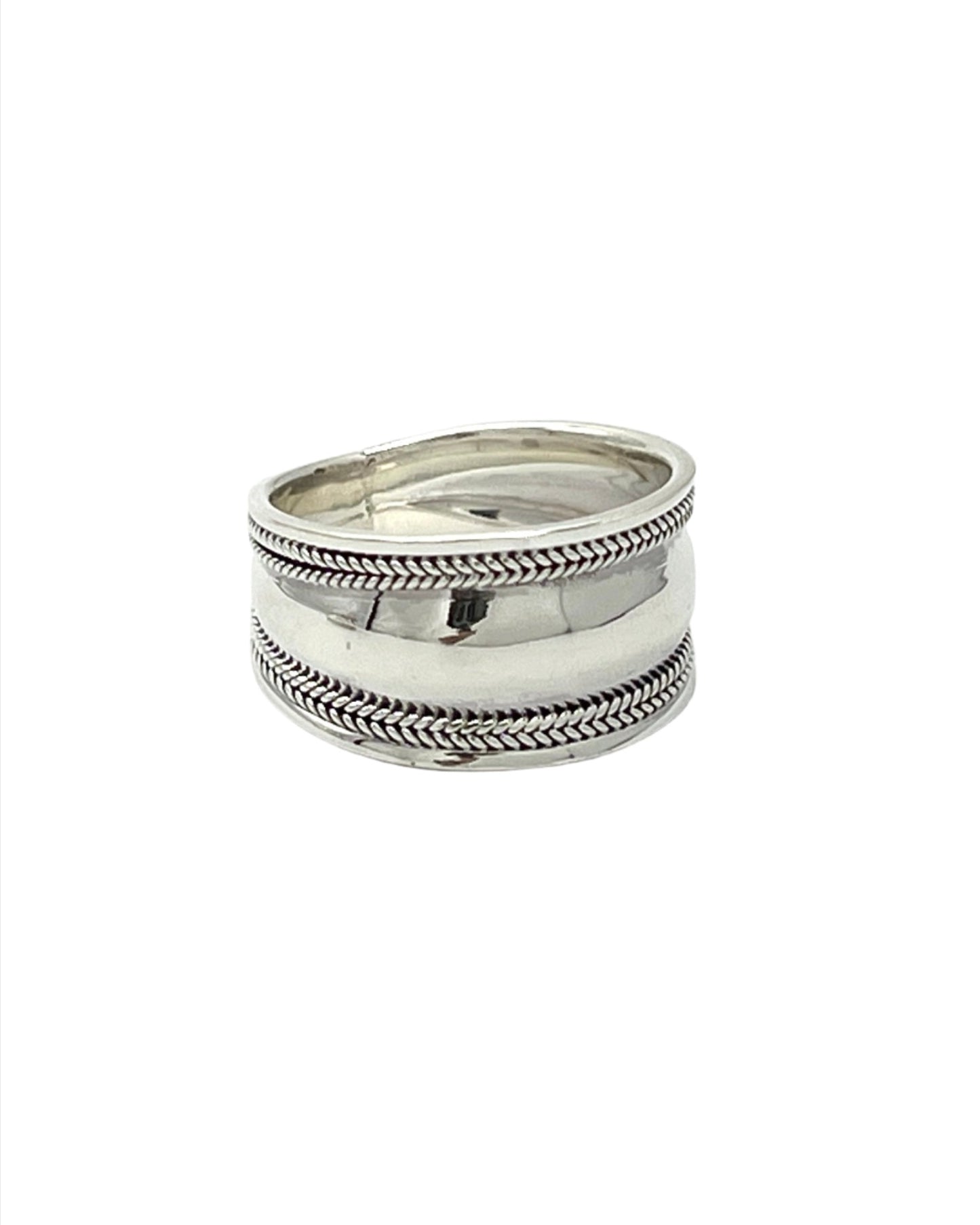 Sterling Silver Simple Braided Ring