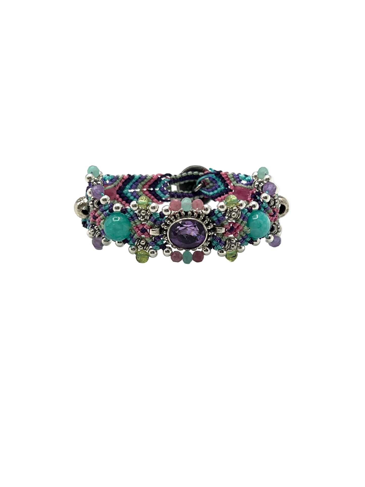 Macrame Amethyst Bracelet