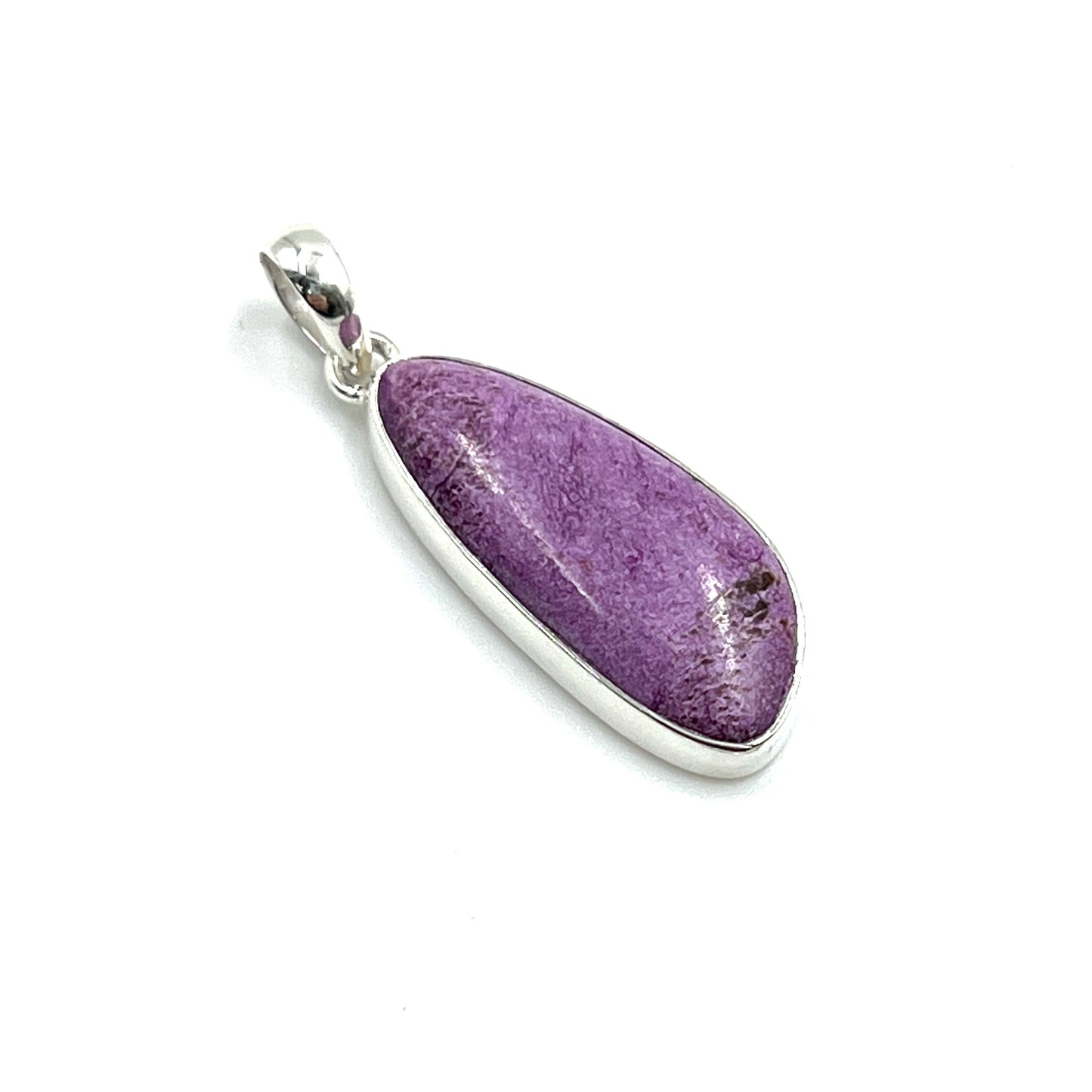 Sterling Silver Purpurite Freeform Pendants