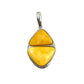 Double Butterscotch Amber Pendants