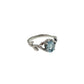 Faceted Oval Gemstone Vine Ring